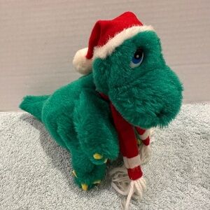 Jinglesaurus Dinosaur Plush Stuffed Animal 7” Dino Christmas Schmidt Cannon
